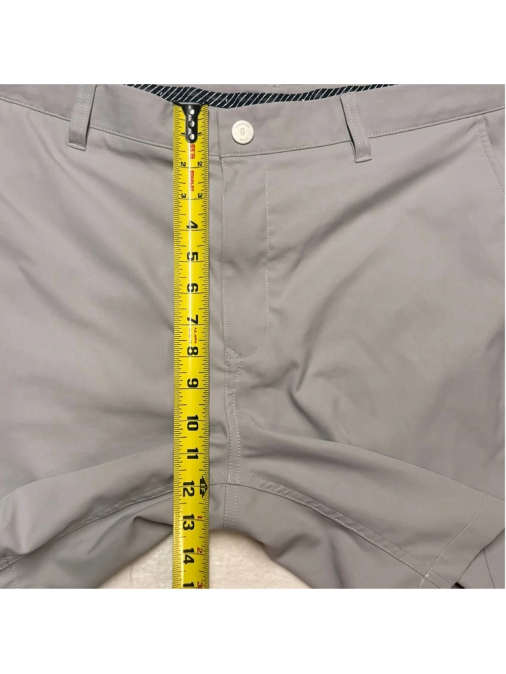 Men's‎ Bonobos Golf Gray Flat Front Shorts Waist 40